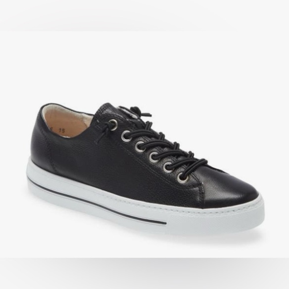 Paul Green Hadley Platform Sneakers Black/white, size 8 US